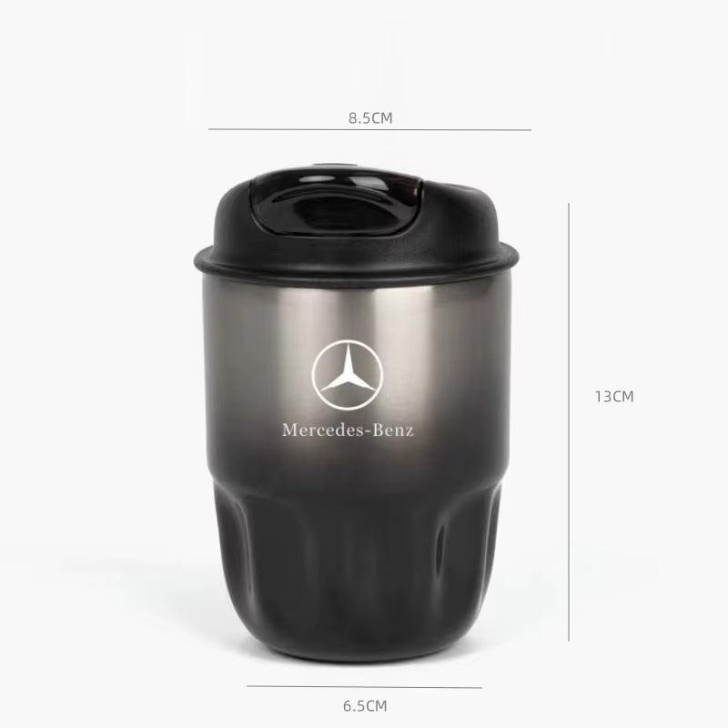 2025 New Car Portable Travel Coffee Cup 316 Stainless Steel Insulated Cup for Mercedes Benz B/C/E/S Class a Class C200L GLC GLK