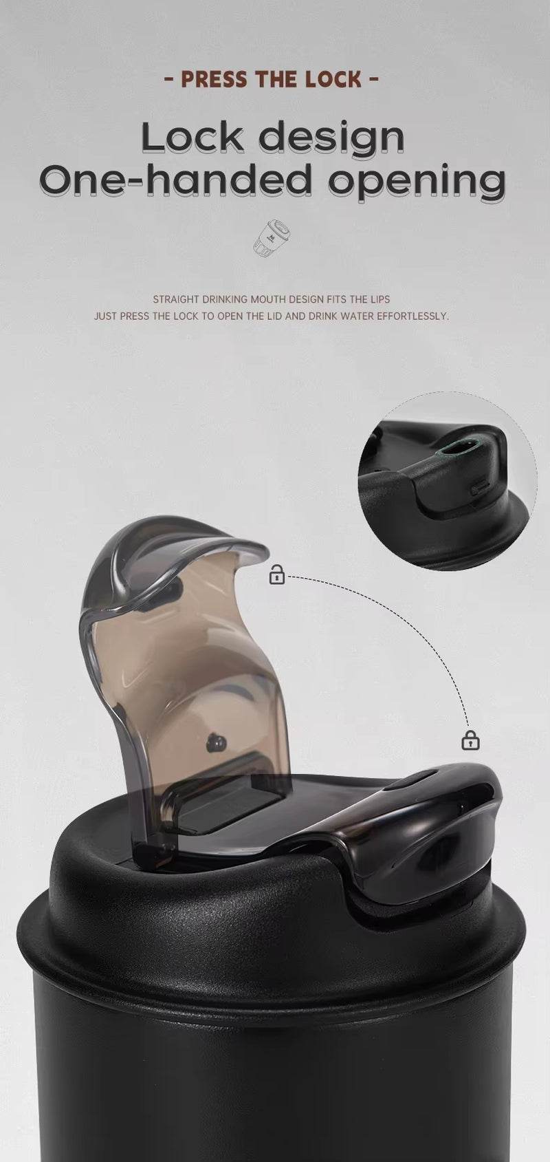 2025 New Car Portable Travel Coffee Cup 316 Stainless Steel Insulated Cup for Mercedes Benz B/C/E/S Class a Class C200L GLC GLK