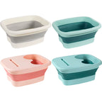 Portable Footbath Massage Bucket Easy to Store Foot Soaking Bath Tub Folding Basin for Relaxing and Pain Relief