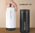400ML Stainless Steel Coffee Thermos Bottle Thermal Mug Leakproof Car Vacuum Flasks Coffee Cup Travel Portable Insulated Bottles