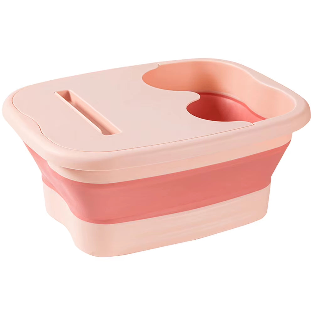 Portable Footbath Massage Bucket Easy to Store Foot Soaking Bath Tub Folding Basin for Relaxing and Pain Relief