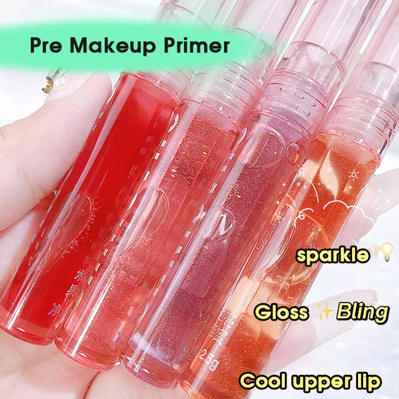 Four Pack Lip Gloss Set Box, Water Gloss Jelly Lip Gloss, Moisturizing Glass Lips, Not Easy to Stick to Cup