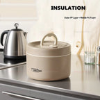 304 Stainless Steel Insulated Lunch Box with Storage Bag Portable Double-Layer Covered Lunch Box Office Student Sealed Lunch Box