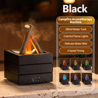 Simulated Flame Aroma Diffuser Bonfire Air Humidifier Ultrasonic Cool Mist Maker Fogger LED Essential Oil Lamp Diffuser
