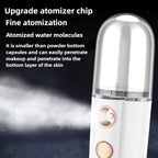 Mini Facial Steamer Nano Spray Moisturizing Vaporizer Face Mist Cold Spray Machine Humidifier Portable Beauty Humidificador USB