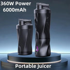 Electric Portable Juicer Fresh Fruit Mixer 700ML Multifunctional USB Rechargeable Shakes Smoothie Blender Outdoor Mixing Cup