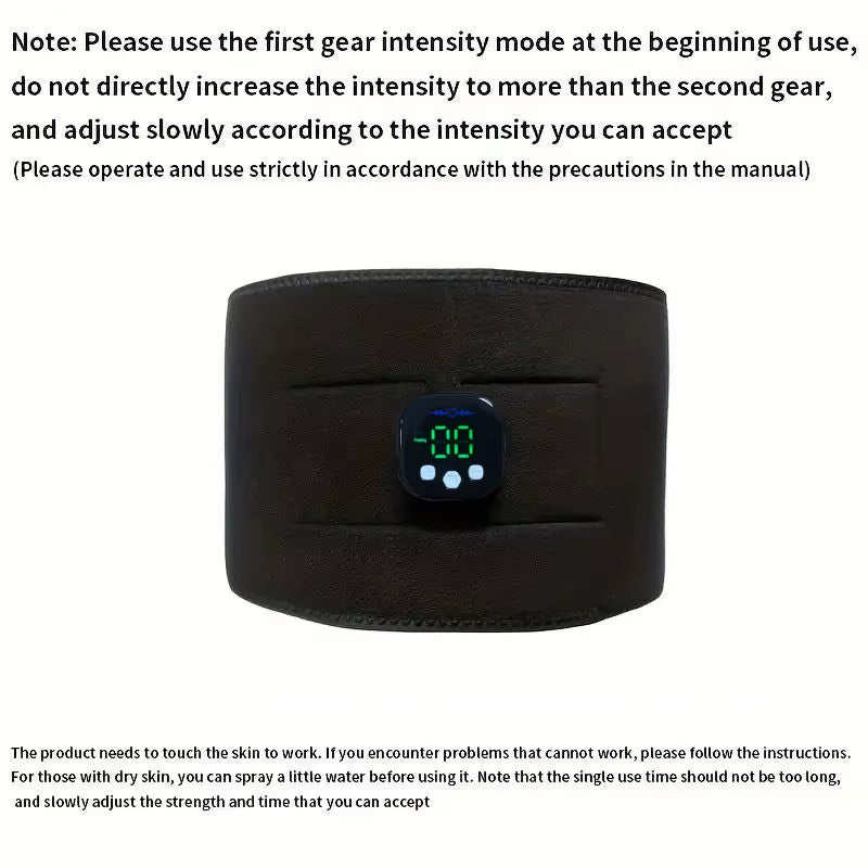 Waist Massager Portable USB Charging Shaper Electric Arm Hip Leg Trainer Weight Loss Shaping Belt Fitness Massager