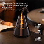 Simulated Flame Aroma Diffuser Bonfire Air Humidifier Ultrasonic Cool Mist Maker Fogger LED Essential Oil Lamp Diffuser