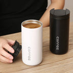 400ML Stainless Steel Coffee Thermos Bottle Thermal Mug Leakproof Car Vacuum Flasks Coffee Cup Travel Portable Insulated Bottles