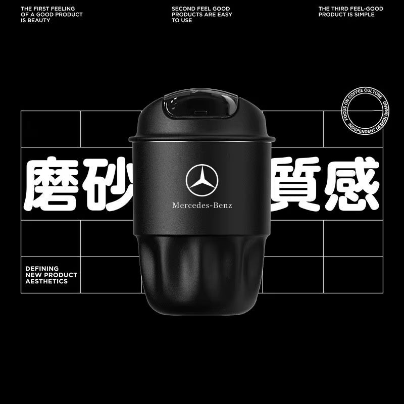 2025 New Car Portable Travel Coffee Cup 316 Stainless Steel Insulated Cup for Mercedes Benz B/C/E/S Class a Class C200L GLC GLK