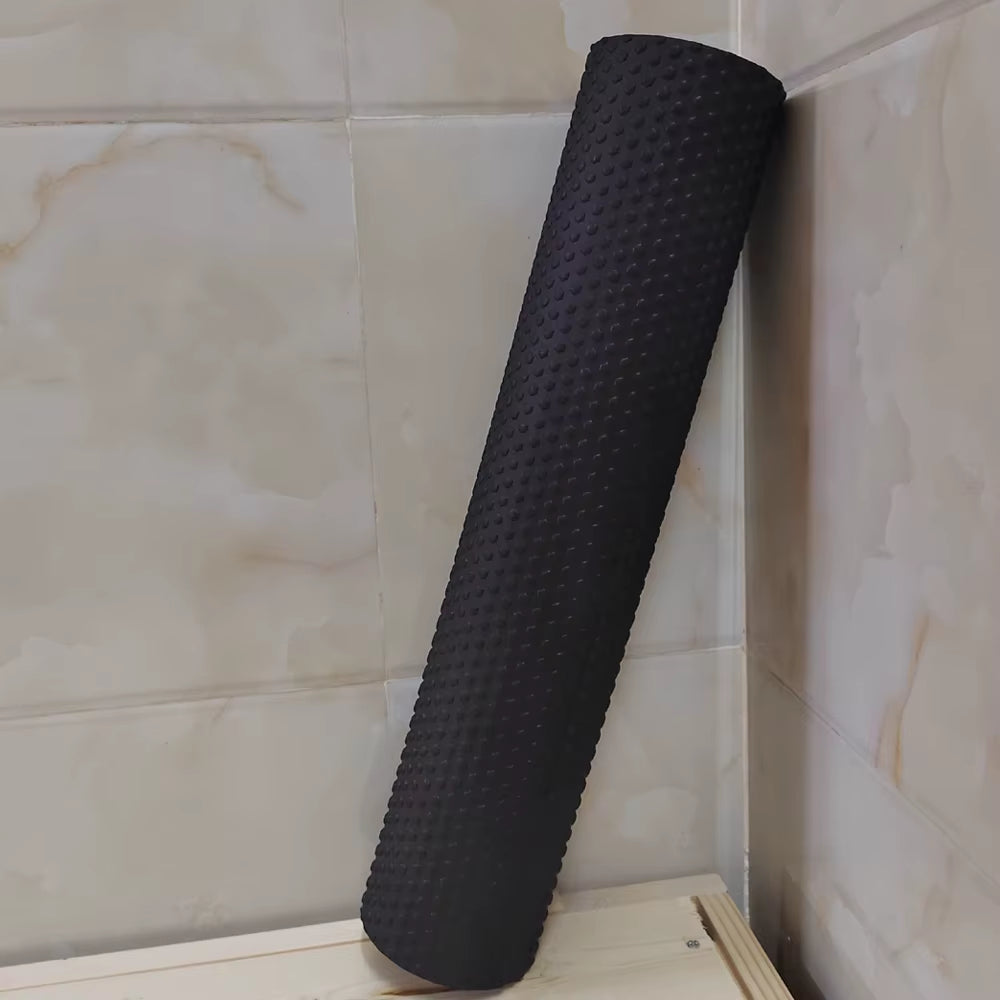 Yoga Roller round EVA Foam Cylinder Hexagonal Roller for Pilates Exercise Enhanced Home Workouts Diameter 9.5Cm Length 45Cm