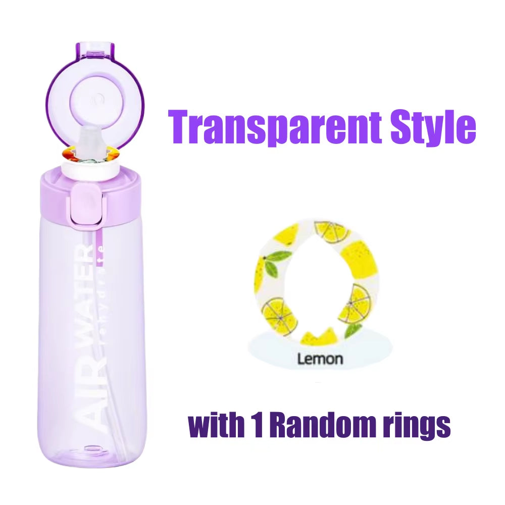 750Ml/25Oz Fruit Flavor Water Bottle 0 Sugar 0 Calories Sports Drinking Cup with 7 Fruit Pods Ideal for Fitness Sports Outdoor