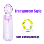 750Ml/25Oz Fruit Flavor Water Bottle 0 Sugar 0 Calories Sports Drinking Cup with 7 Fruit Pods Ideal for Fitness Sports Outdoor