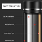 500Ml Thermos Bottle Smart Cup Digital with Temperature Display 304 Stainless Steel Thermos Bottle Long-Lasting Heat