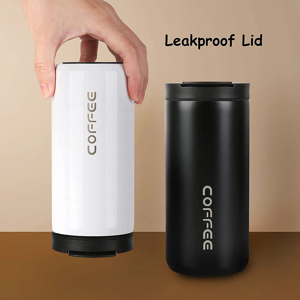 400ML Stainless Steel Coffee Thermos Bottle Thermal Mug Leakproof Car Vacuum Flasks Coffee Cup Travel Portable Insulated Bottles