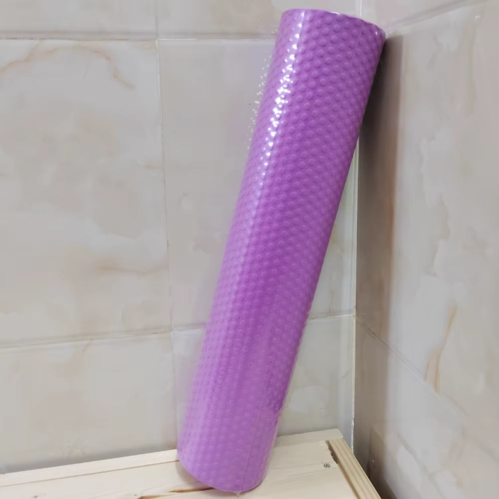 Yoga Roller round EVA Foam Cylinder Hexagonal Roller for Pilates Exercise Enhanced Home Workouts Diameter 9.5Cm Length 45Cm