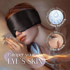 100% Mulberry Silk Sleeping Mask Eyepatch Blocking Light Eyemask Soft Padded Travel Sleeping Aid for Sleep Patch Slaapmasker