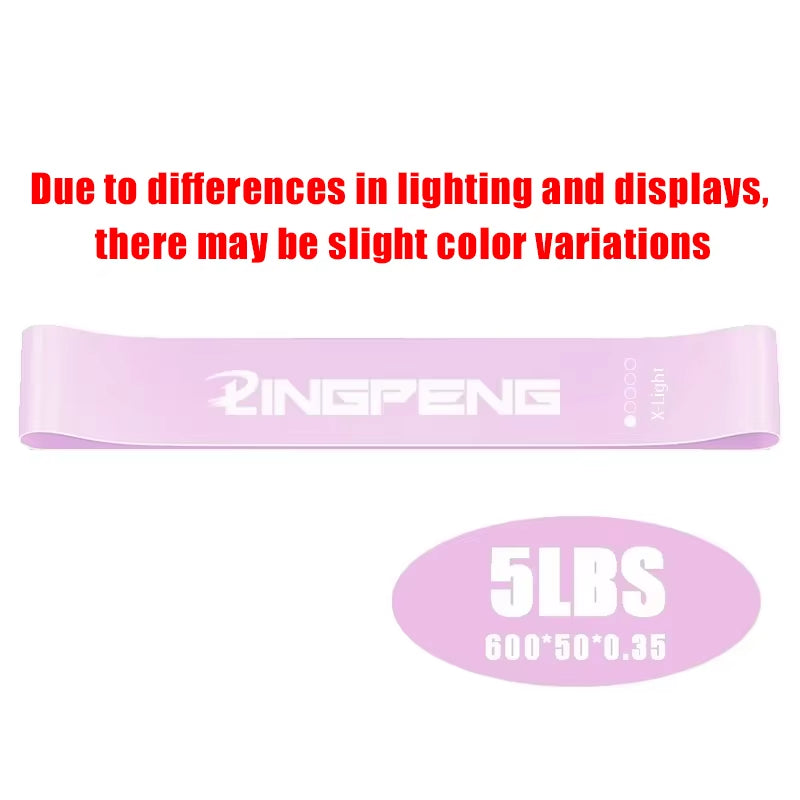 Portable Fitness Workout Equipment Rubber Resistance Bands Yoga Gym Elastic Gum Strength Pilates Crossfit Women Weight Sports