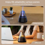 Simulated Flame Aroma Diffuser Bonfire Air Humidifier Ultrasonic Cool Mist Maker Fogger LED Essential Oil Lamp Diffuser