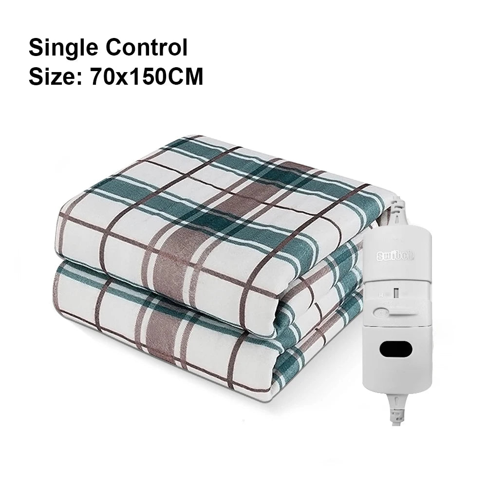 Electric Blanket 220V Electric Heating Blanket Thicker Automatic Thermostat Body Warmer Thermal Mattress for Room Blanket Heated