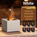 Simulated Flame Aroma Diffuser Bonfire Air Humidifier Ultrasonic Cool Mist Maker Fogger LED Essential Oil Lamp Diffuser