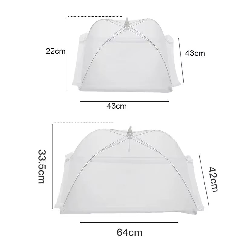 Food Cover Mesh Folding Washable Flies Tables Cover Insect Proof Protective Dish Covers Home Kitchen Storage Accessaries