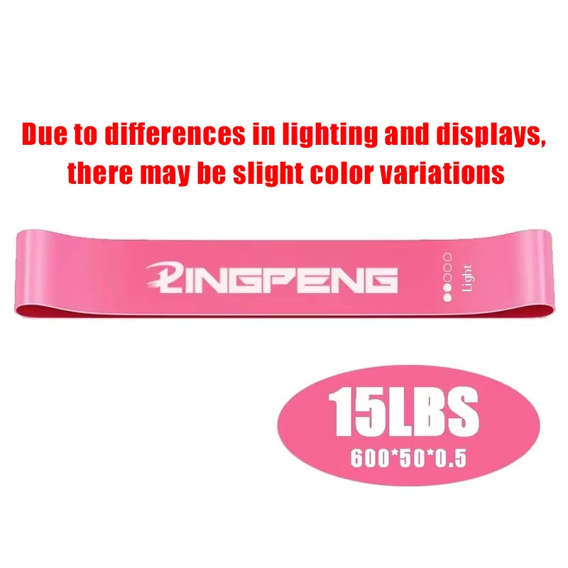 Portable Fitness Workout Equipment Rubber Resistance Bands Yoga Gym Elastic Gum Strength Pilates Crossfit Women Weight Sports