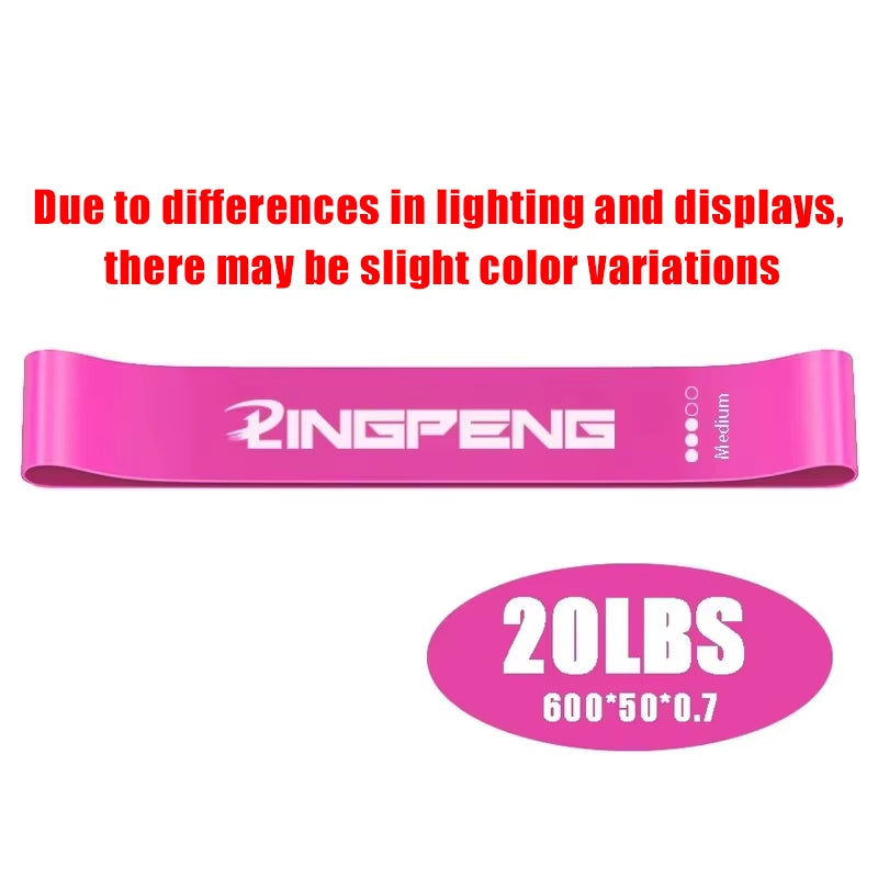 Portable Fitness Workout Equipment Rubber Resistance Bands Yoga Gym Elastic Gum Strength Pilates Crossfit Women Weight Sports