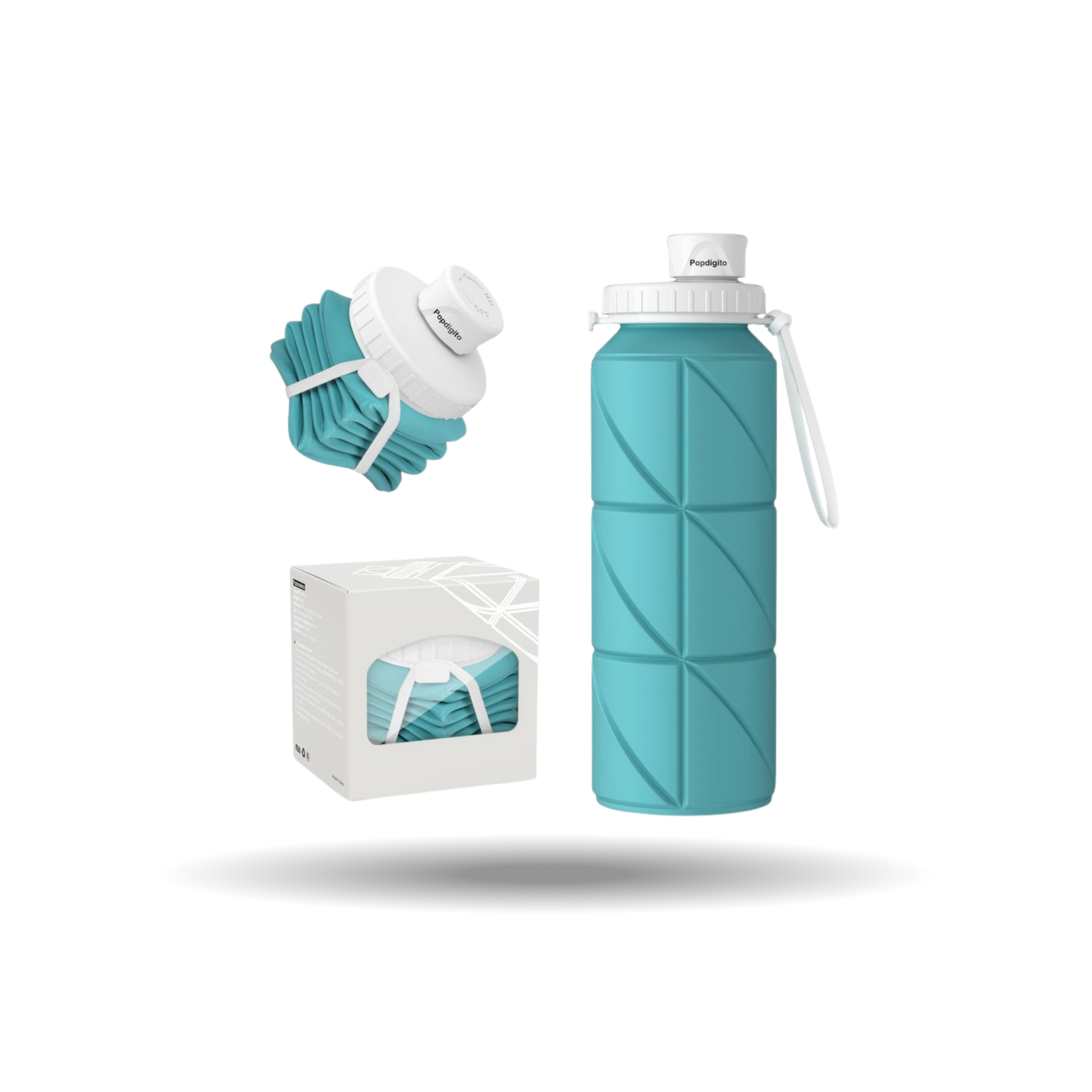 600Ml Silicone Folding Bottle